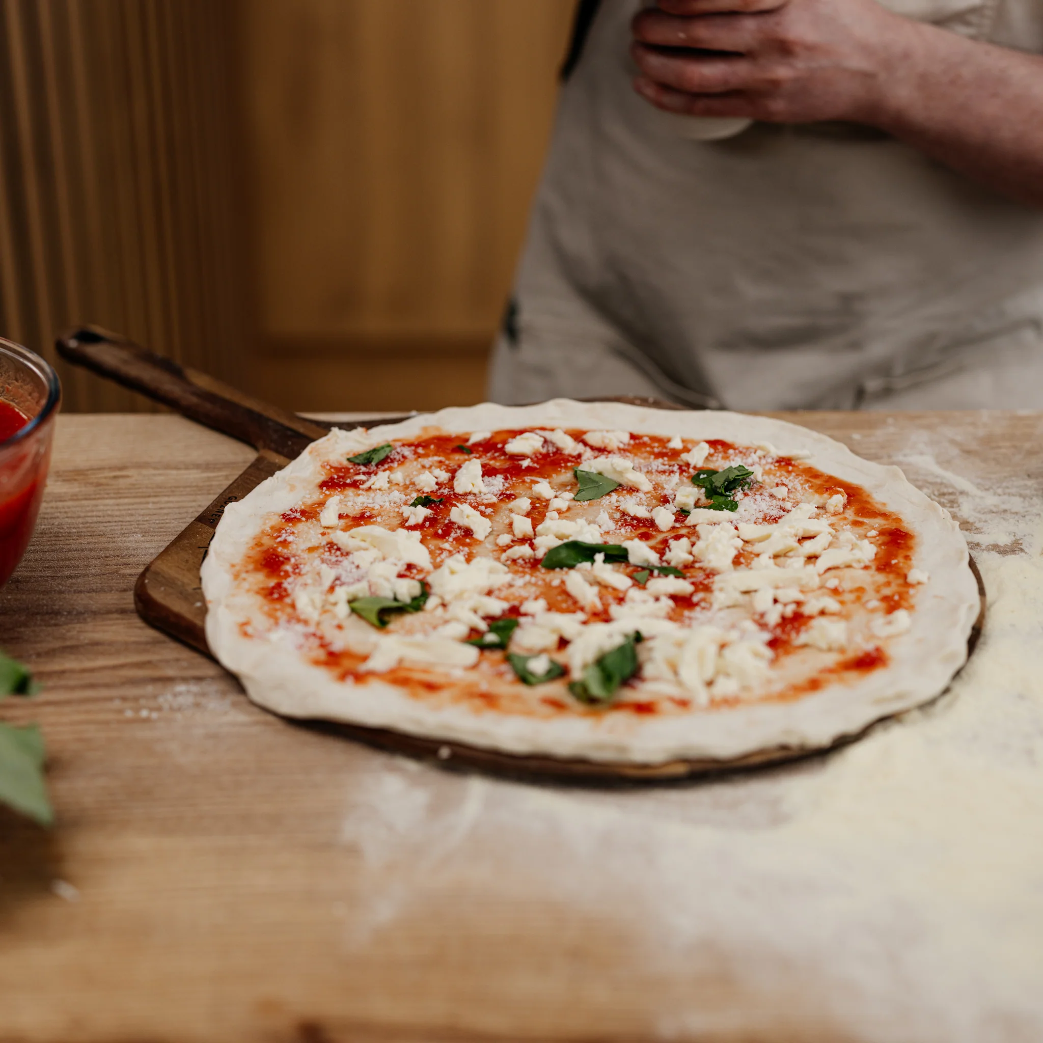 Acacia Wood Pizza Peel & Server - Image 5